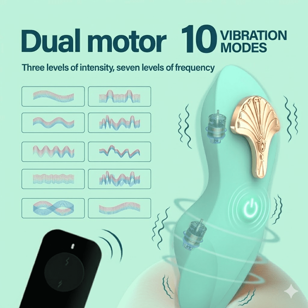 Wearable Vibrator, Remote Control Adult Sex Toys for Women Couple, G Spot Adult Toys Panty Vibrators, Flexible Vibrating Adult Toy Stimulator with 7 Vibration